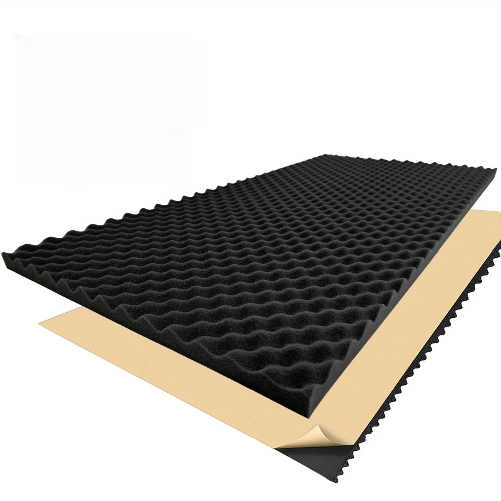 Noise Isolating Pad - 1 ม้วน 2 ซม.-50x100 ซม. แผ่นโฟมกันเสียงสีดำแบบมีกาวในตัว