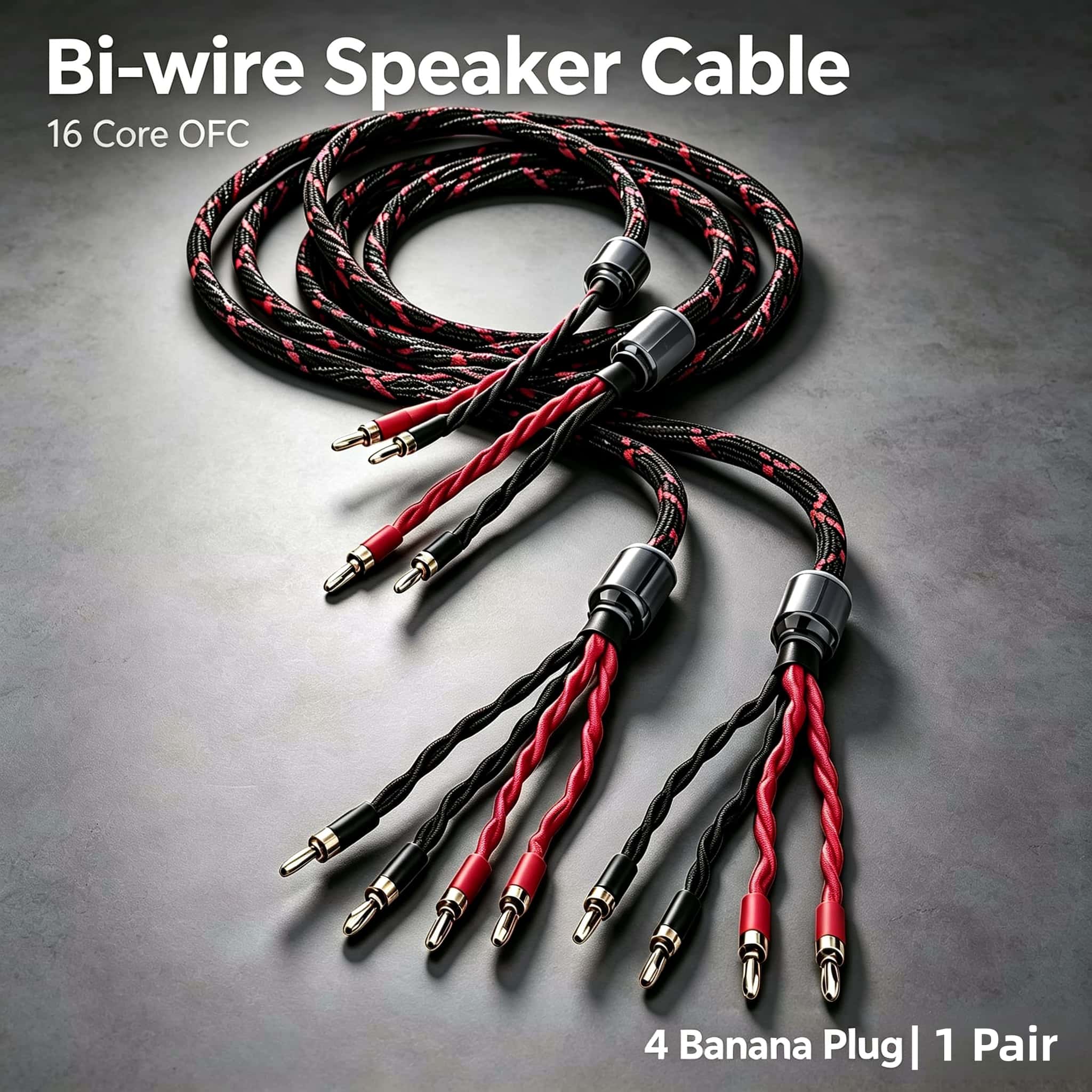 Klipsch Home Cinema - สายลำโพงแบบ Bi-Wire 16 คอร์ OFC คู่