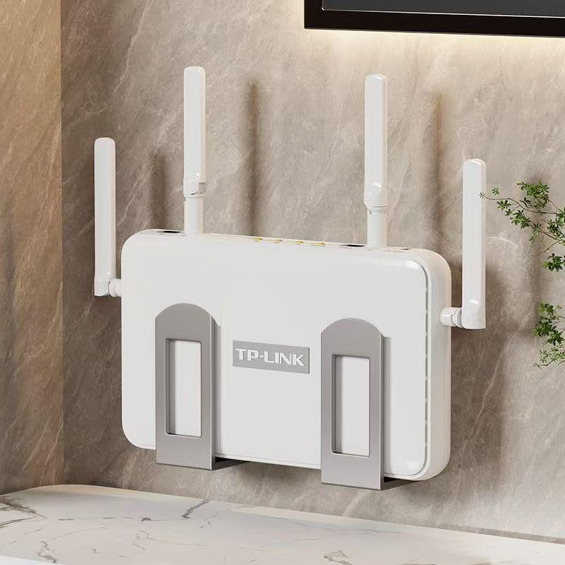 Home Cinema Theatre - กล่องเก็บเราเตอร์ติดผนัง 2 ชิ้น ชุดขายึดอุปกรณ์ Wifi ชั้นวางกล่องรับสัญญาณ