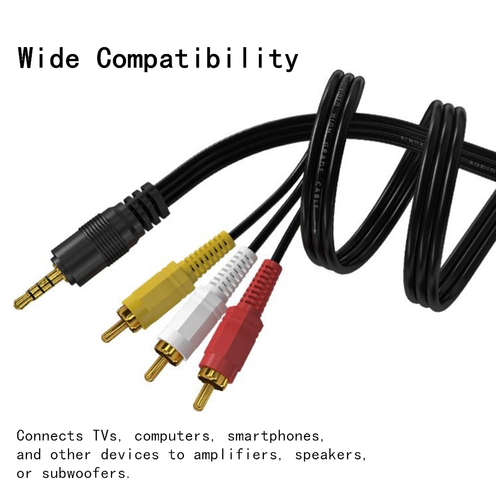 Klipsch Home Cinema - 3.5 มม.ถึง 3 RCA Audio Video