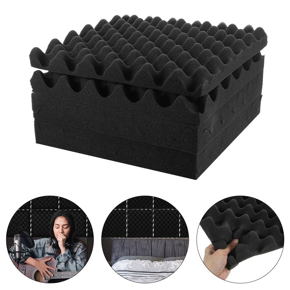 Noise Isolating Pad - แผ่นซับเสียงอะคูสติก 6 ชิ้น แผ่นฟองน้ำดูดซับเสียง แผ่นลดเสียงรบกวน แผ่นรองลำโพงสำหรับห้องบันทึกเสียง