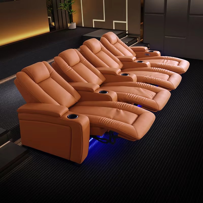 Home Cinema Recliners - โซฟาหนังปรับเอนแบบดึงมือสุดหรูสำหรับโรงภาพยนตร์ในบ้าน โซฟาหนังพรีเมียมสำหรับโรงเรียนและโรงภาพยนตร์ส่วนตัวระดับ VIP