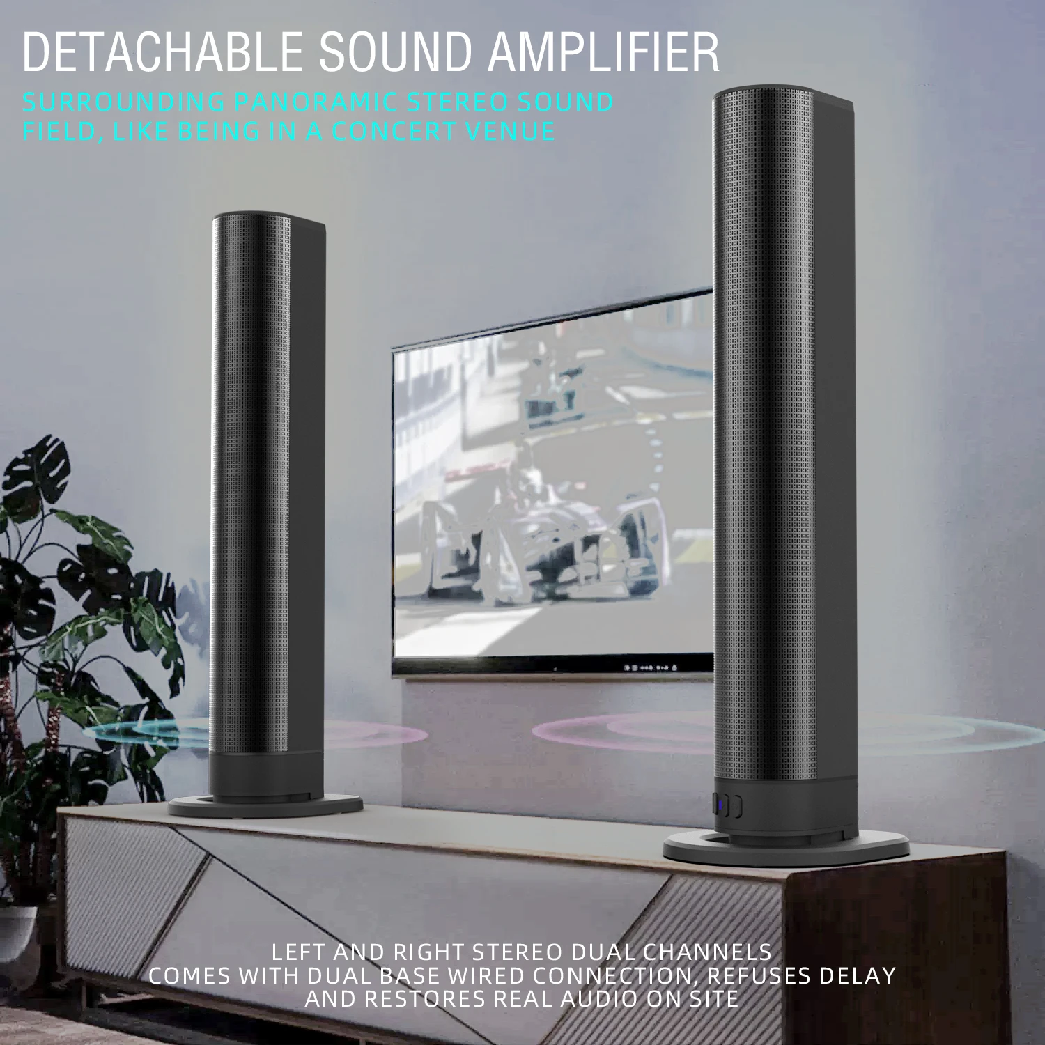Home Cinema Focal - FM Soundbar ทีวีลําโพงบลูทูธ HDMI/AUX/BT/OPT การเชื่อมต่อ Soundbars