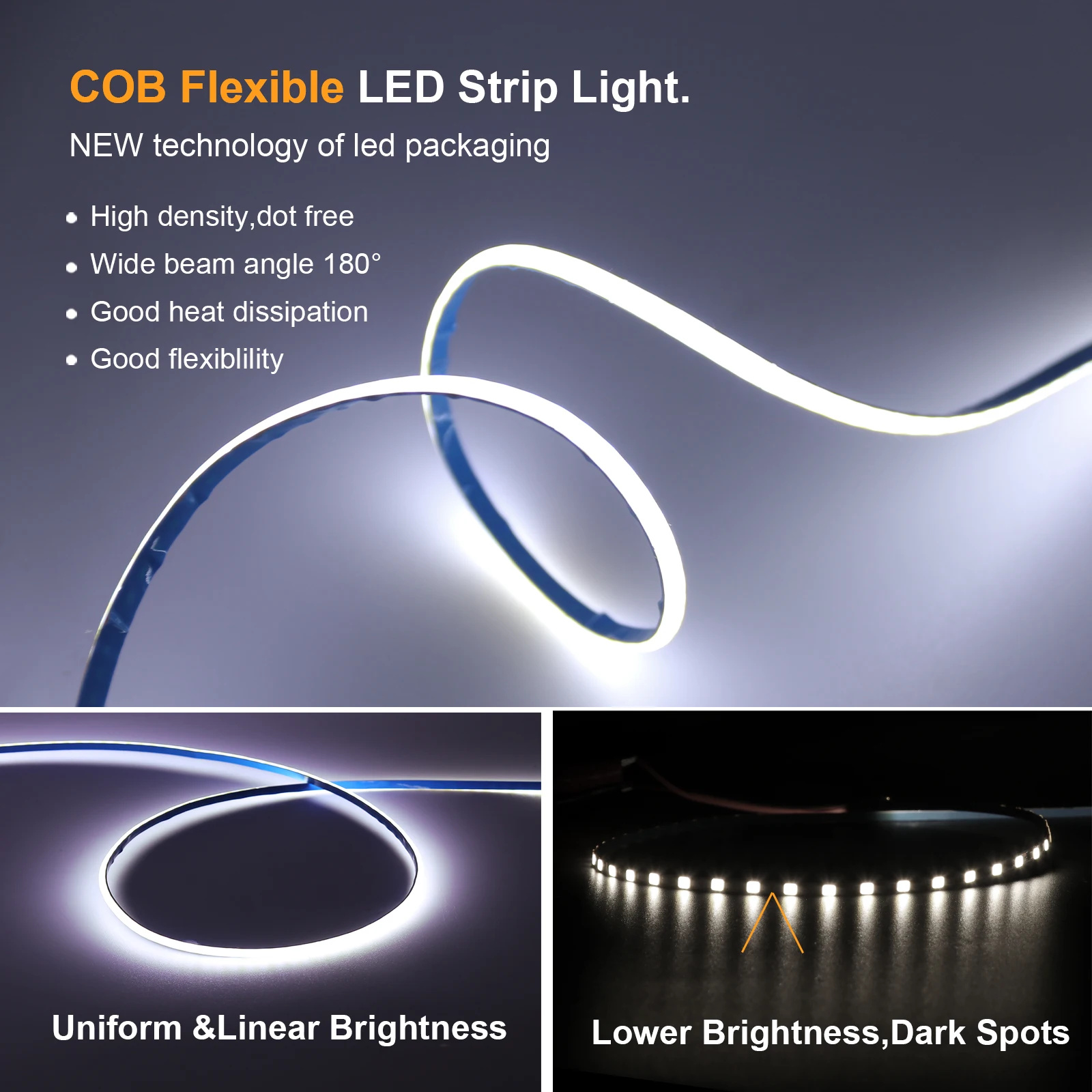 5V บาง 3mm COB LED Strip Dayli - Home Cinema Room บทวิจารณ์และราคา