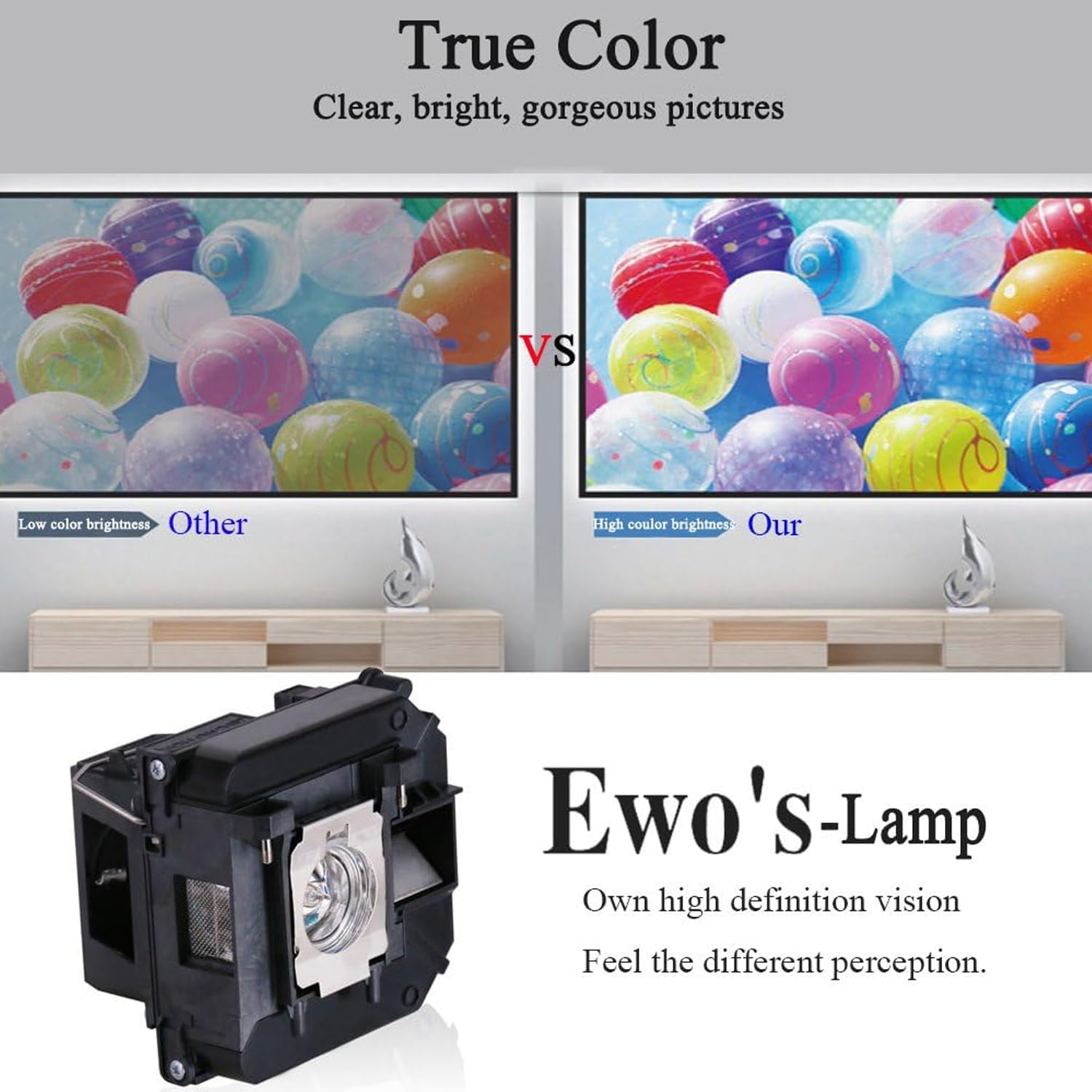 ELP68 เปลี่ยนหลอดไฟสำหรับ Epso - Home Cinema Epson บทวิจารณ์และราคา
