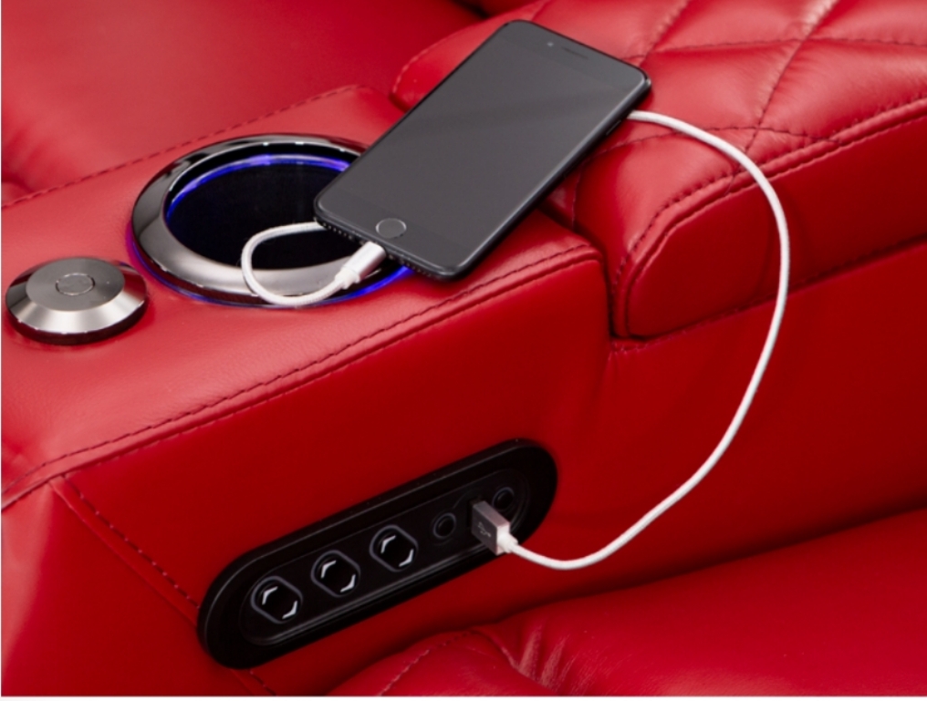 เก้าอี้โรงหนังปรับเอนไฟฟ้าหุ้ม - Home Cinema Recliners บทวิจารณ์และราคา