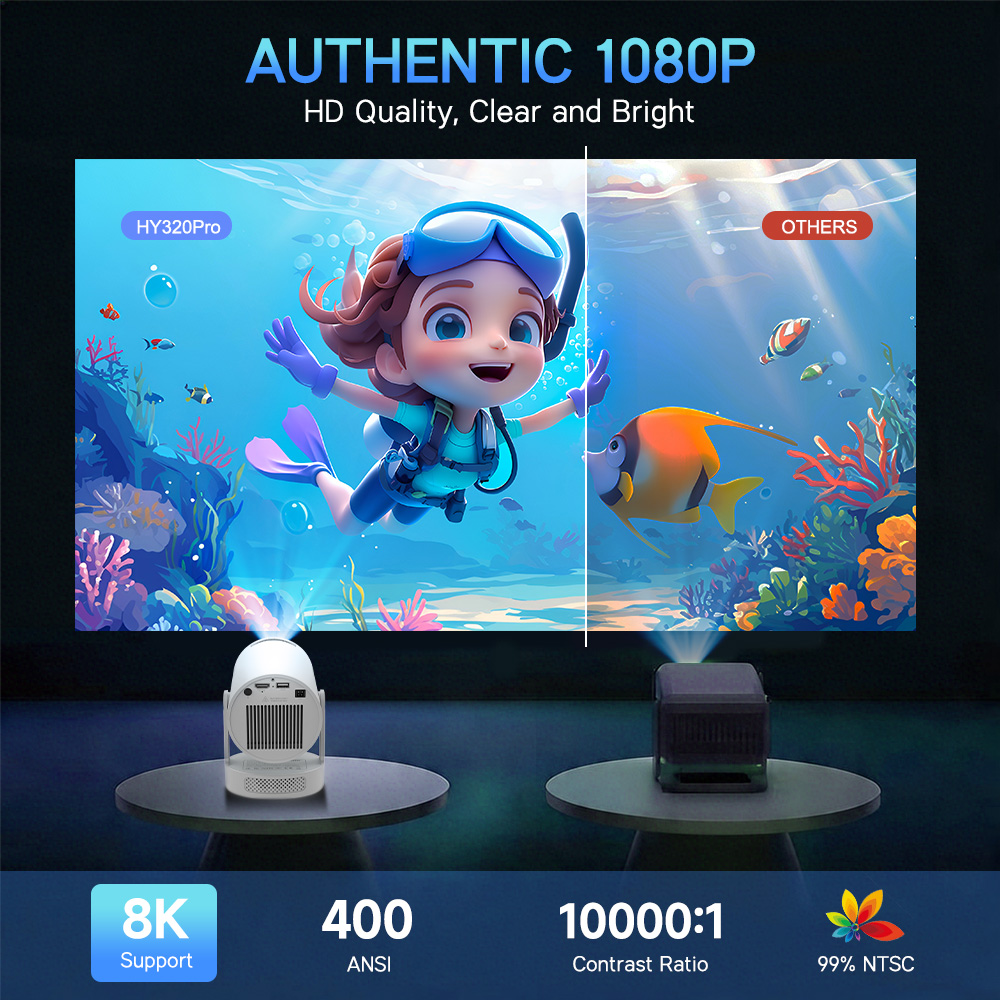โปรเจคเตอร์ Magcubic 8K รุ่น H - Home Cinema Focal บทวิจารณ์และราคา