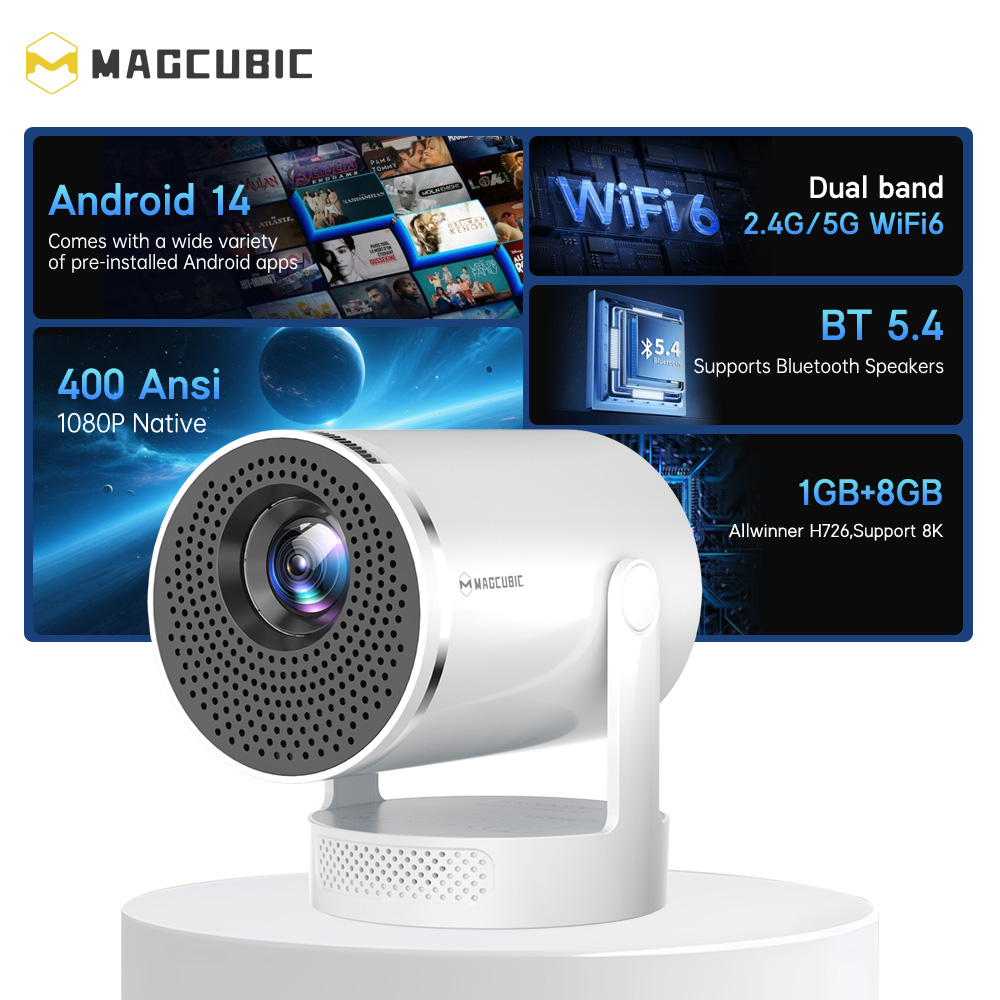 โปรเจคเตอร์ Magcubic 8K รุ่น H - Home Cinema Focal บทวิจารณ์และราคา
