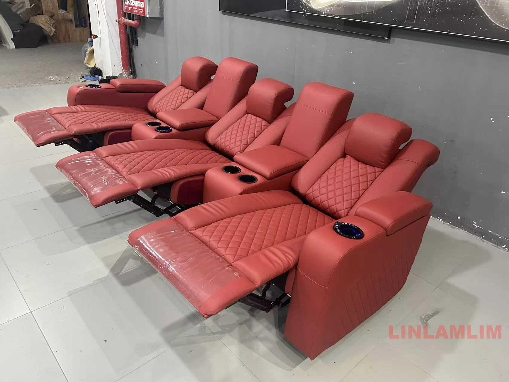 Linlamlim โซฟาผู้เอนกาย 3 ที่น - Home Cinema Recliners บทวิจารณ์และราคา