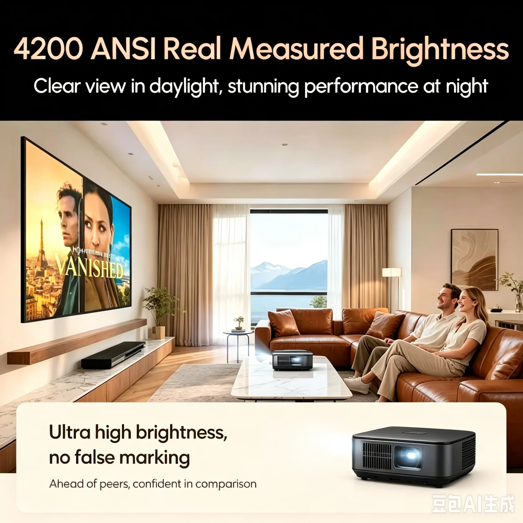 โปรเจคเตอร์ Google TV 4K อย่าง - Netflix Home Cinema บทวิจารณ์และราคา