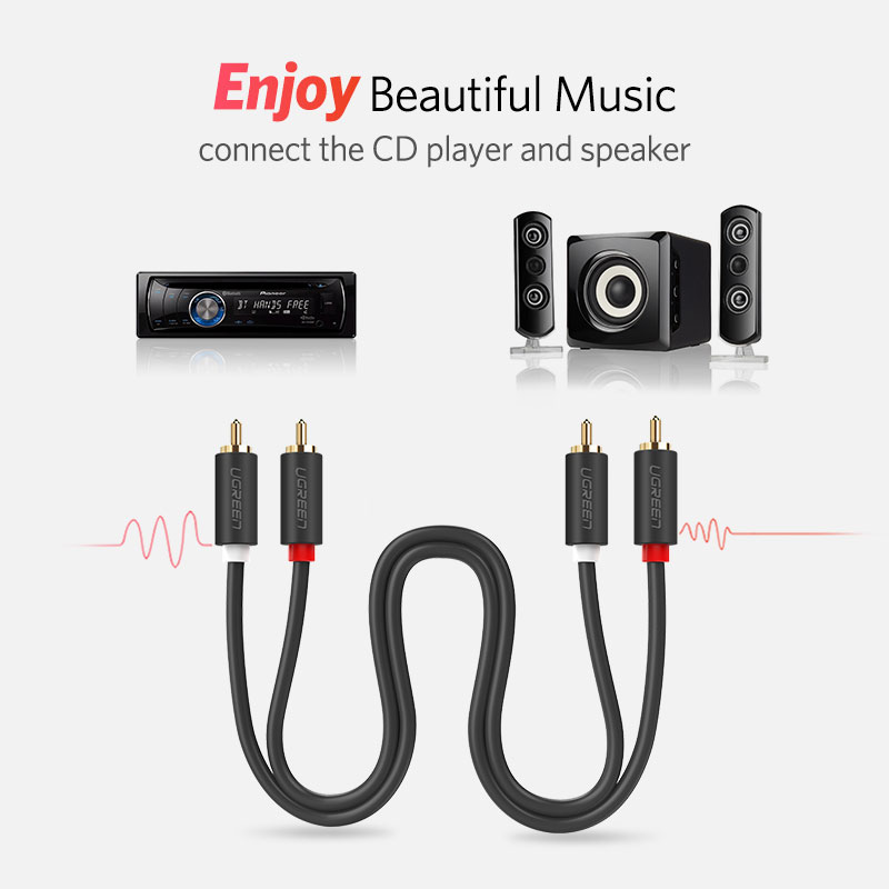 UGREEN 2RCA 2 RCA ตัวผู้ชายสาย - Klipsch Home Cinema บทวิจารณ์และราคา