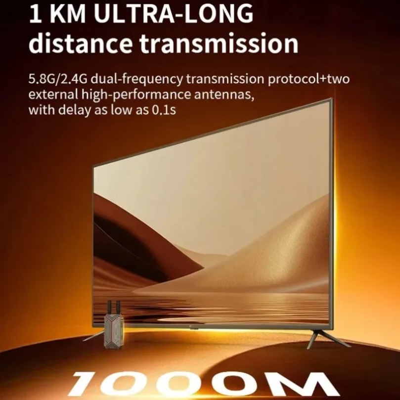 เสาอากาศคู่ 1000M ไร้สาย HDMI  - Home Cinema Theatre บทวิจารณ์และราคา