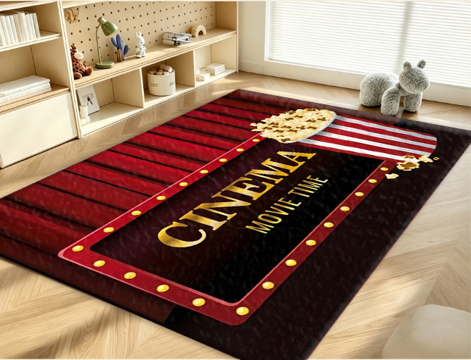 พรมปูพื้นลายธีมภาพยนตร์และป๊อป - Home Cinema Flooring บทวิจารณ์และราคา