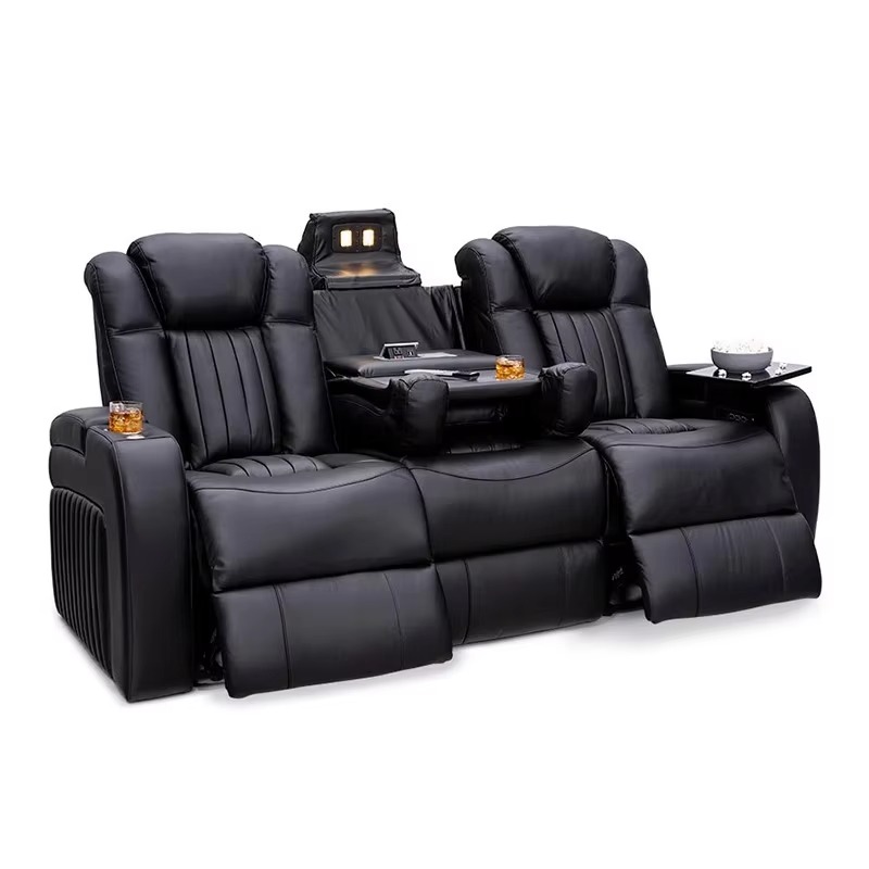 ชุดโซฟาหนังปรับเอนนอนได้ โซฟาโ - Home Cinema Recliners บทวิจารณ์และราคา