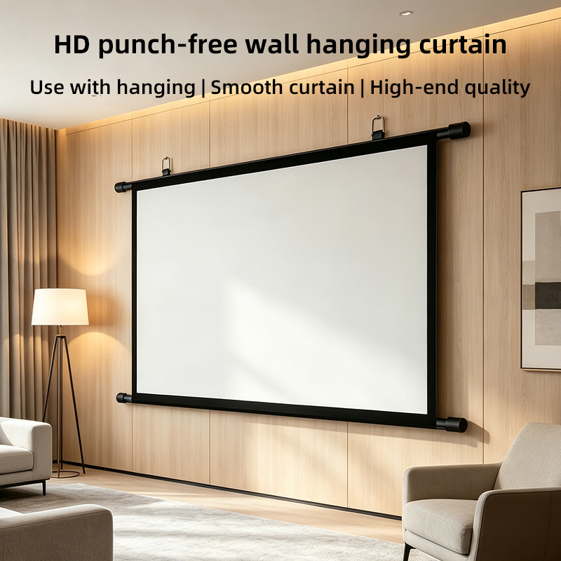 จอโปรเจคเตอร์แบบพกพา 16:9 ล้าง - Home Cinema Blanc บทวิจารณ์และราคา