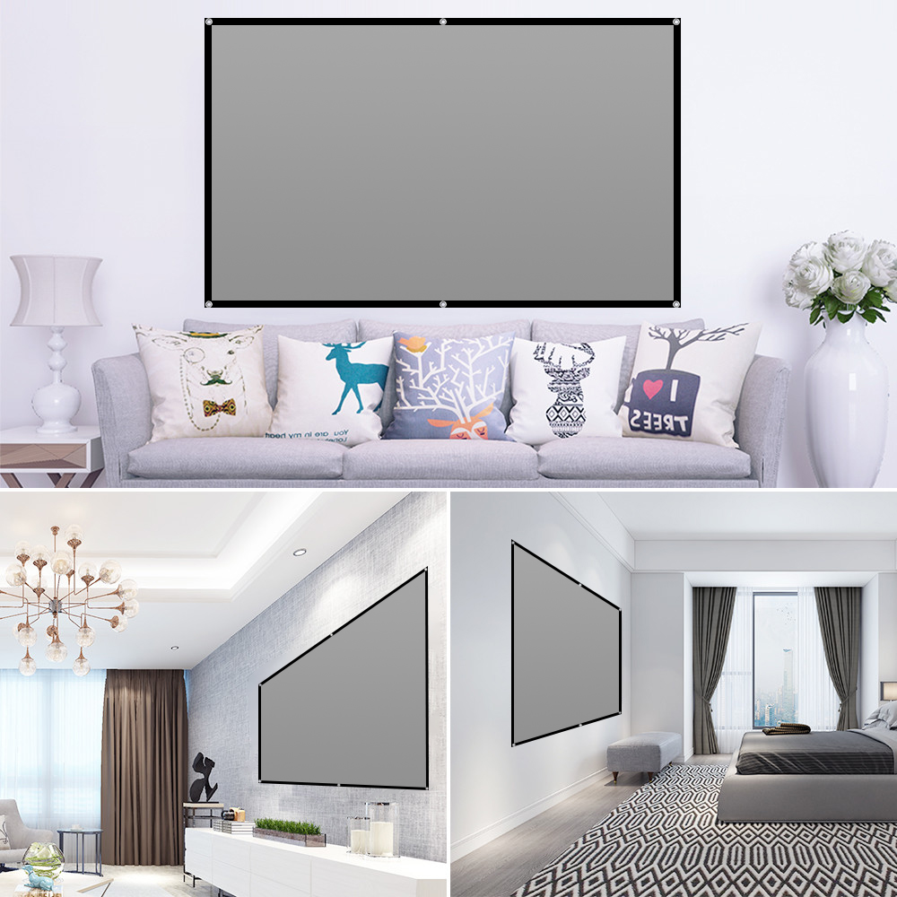 LEJIADA โปรเจคเตอร์หน้าจอ 60-1 - Home Cinema Blanc บทวิจารณ์และราคา