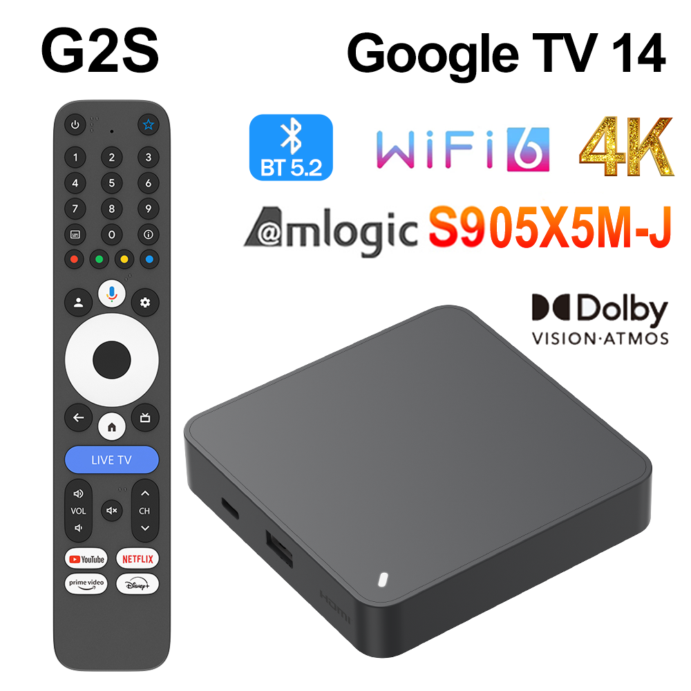 G2S GTV TV BOX GoogleTV 14 Aml - Netflix Home Cinema บทวิจารณ์และราคา