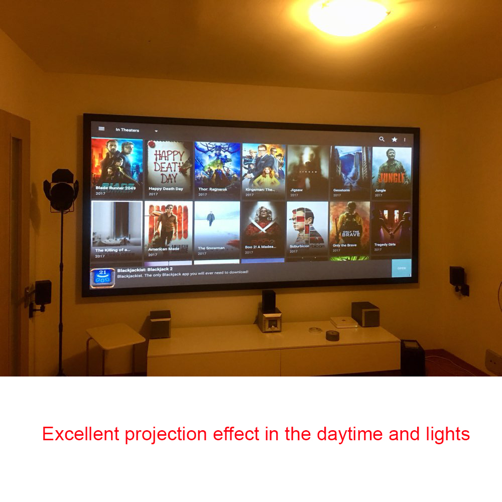 Salange โปรเจคเตอร์หน้าจอ,60 1 - Home Cinema Blanc บทวิจารณ์และราคา