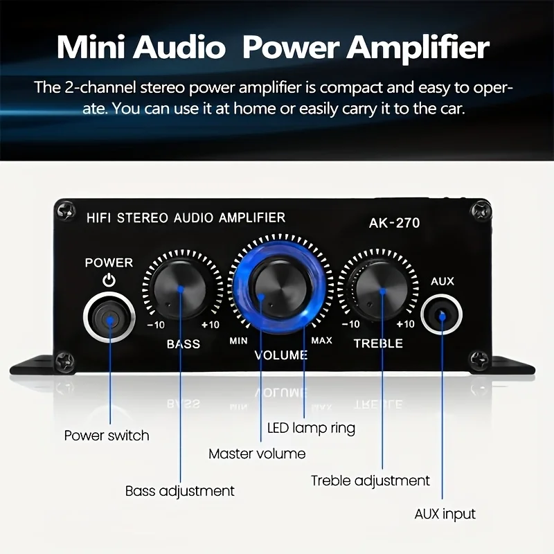 AK-270 400W มินิเพาเวอร์แอมป์  - Klipsch Home Cinema บทวิจารณ์และราคา