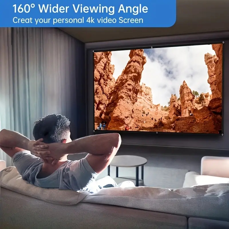 หน้าจออ่อนฉายภาพติดผนังแบบเรีย - Home Cinema Blanc บทวิจารณ์และราคา