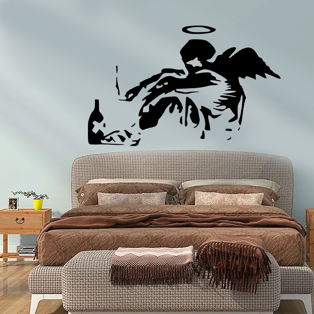 Banksy Fallen Angel Graffiti W - Home Cinema Room บทวิจารณ์และราคา