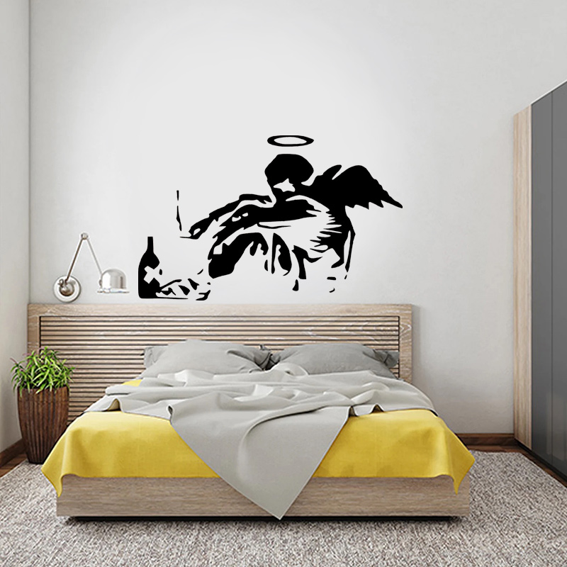 Banksy Fallen Angel Graffiti W - Home Cinema Room บทวิจารณ์และราคา