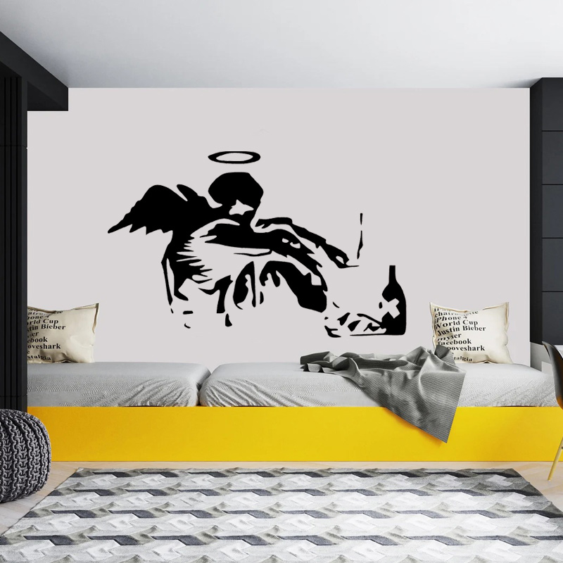 Banksy Fallen Angel Graffiti W - Home Cinema Room บทวิจารณ์และราคา