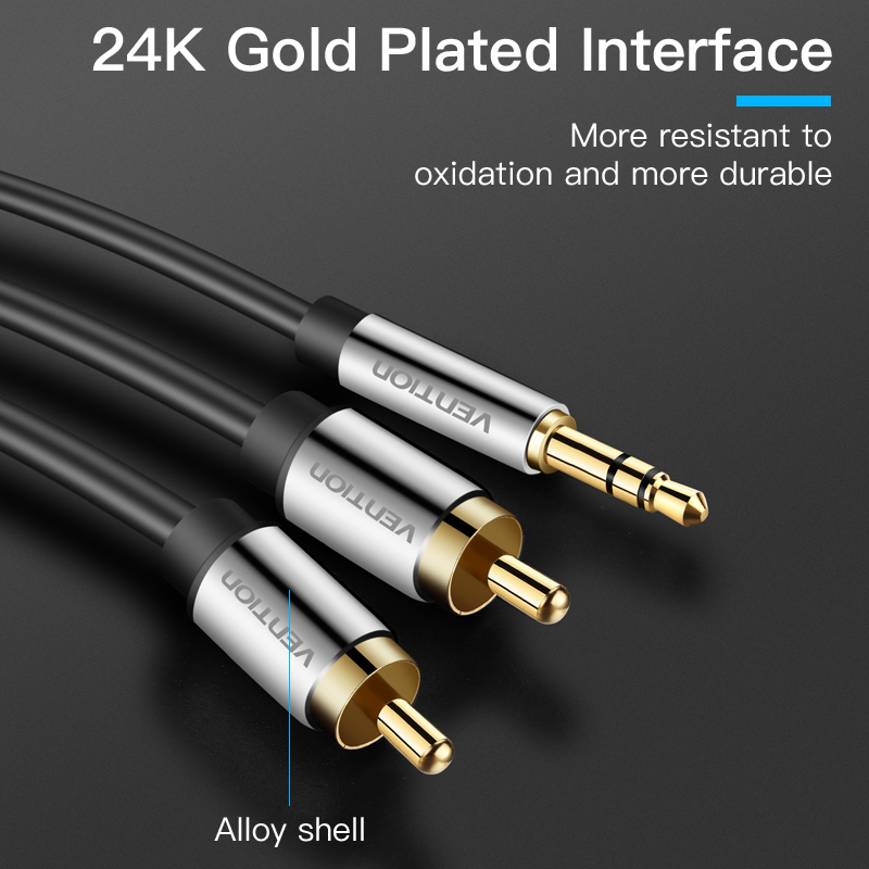 Vention สาย RCA 3.5 ถึง 2rca ส - Klipsch Home Cinema บทวิจารณ์และราคา