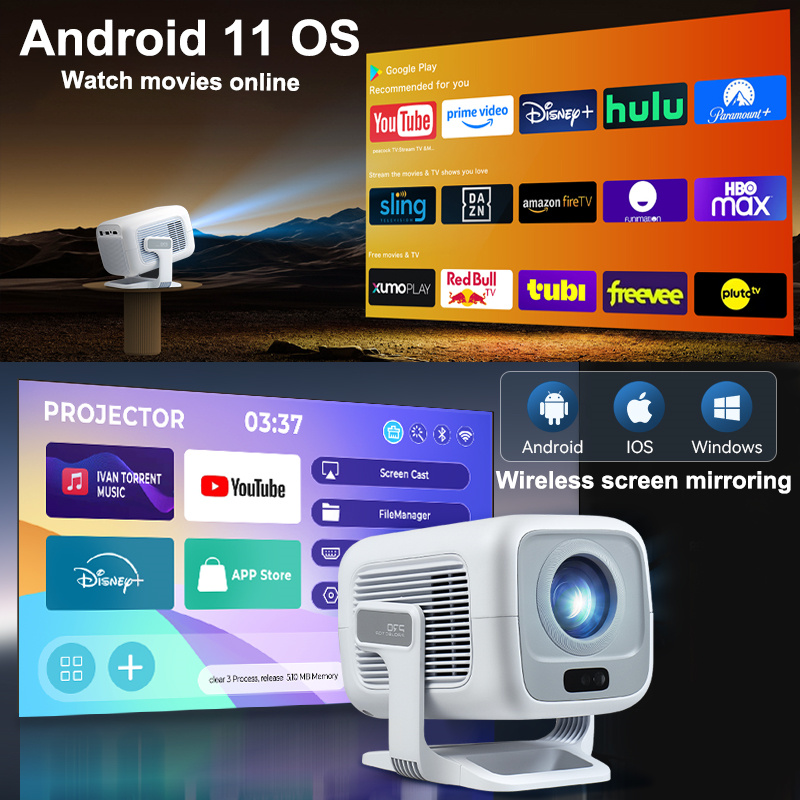 โปรเจคเตอร์ HUAWEISHI 4K ระบบแ - Home Cinema Focal บทวิจารณ์และราคา